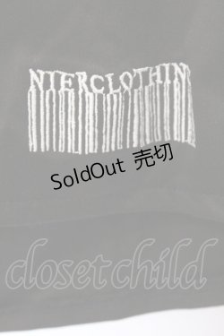 画像2: NieR Clothing / シフォン切替ワイドパンツ F ブラック O-26-03-13-007-PU-PA-OW-OS