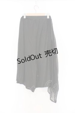 画像3: NieR Clothing / シフォン切替ワイドパンツ F ブラック O-26-03-13-007-PU-PA-OW-OS