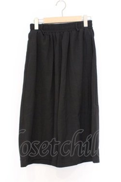 画像1: NieR Clothing / 刺繍入りワイドパンツ F ブラック O-26-03-13-009-PU-PA-OW-OS