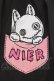 画像2: NieR Clothing / 刺繍入りワイドパンツ F ブラック O-26-03-13-009-PU-PA-OW-OS (2)