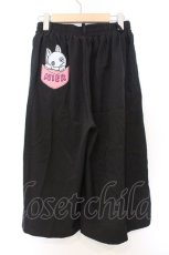 画像3: NieR Clothing / 刺繍入りワイドパンツ F ブラック O-26-03-13-009-PU-PA-OW-OS (3)