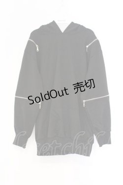 画像1: NieR Clothing / 可変猫耳パーカー F ブラック O-26-03-13-011-PU-TO-OW-OS