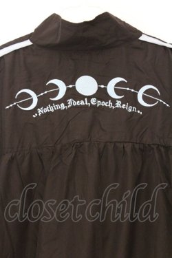 画像3: NieR Clothing / 月齢刺繍ラインブルゾン F ブラック×サックスライン O-26-03-13-012-PU-TO-OW-OS