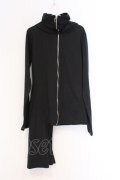 NieR Clothing / アシメハイネックパーカー F ブラック O-26-03-13-013-PU-TO-OW-OS