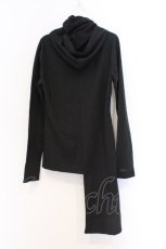 画像3: NieR Clothing / アシメハイネックパーカー F ブラック O-26-03-13-013-PU-TO-OW-ZT526 (3)