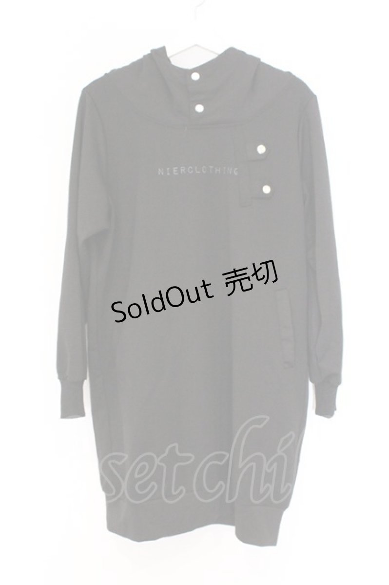 画像1: NieR Clothing / ロゴptハイネックパーカー F ブラック O-26-03-13-014-PU-TO-OW-ZT527 (1)