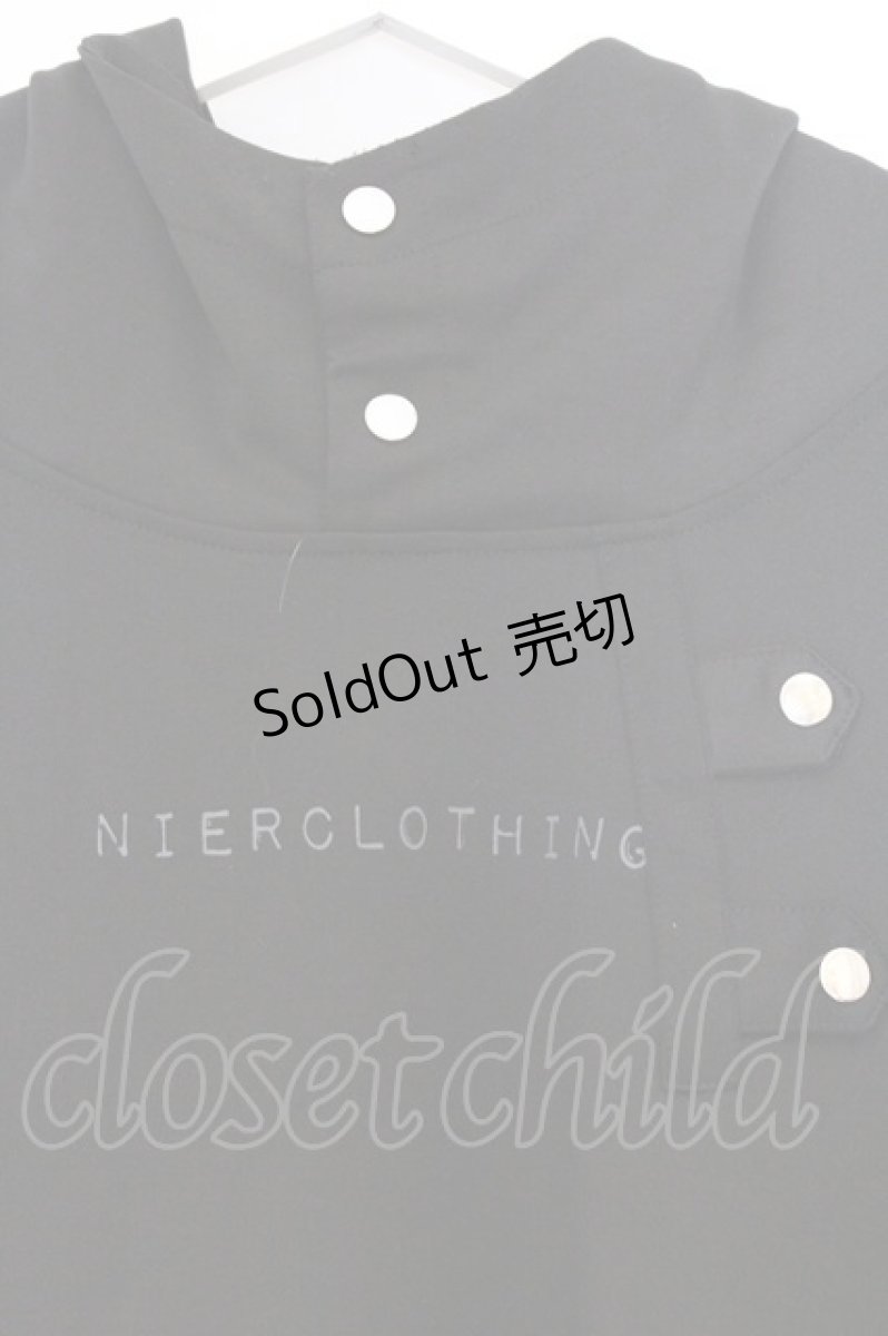 画像2: NieR Clothing / ロゴptハイネックパーカー F ブラック O-26-03-13-014-PU-TO-OW-ZT527 (2)