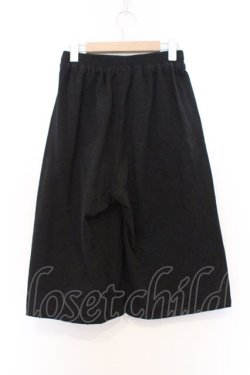 画像3: NieR Clothing / 刺繍入りハーフパンツ F ブラック×見ざる聞かざる言わざるミケ O-26-03-13-020-PU-PA-OW-OS