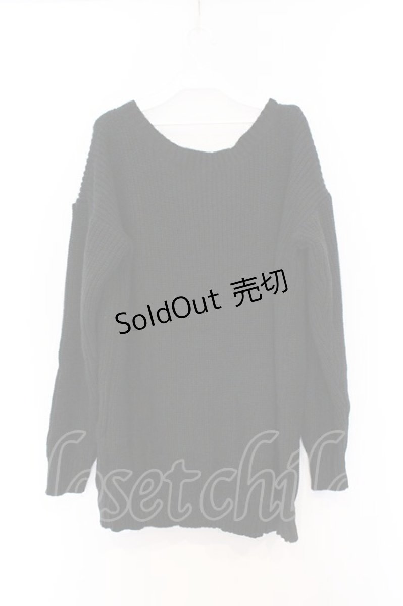 画像3: NieR Clothing / Vネックニット F ブラック O-26-03-13-022-PU-TO-OW-ZT528 (3)