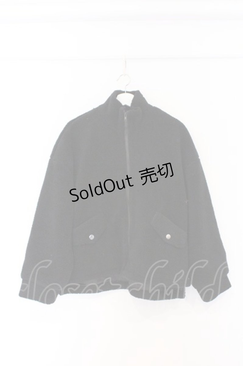 画像1: NieR Clothing / ボアブルゾン F ブラック O-26-03-13-023-PU-CO-OW-ZT526 (1)