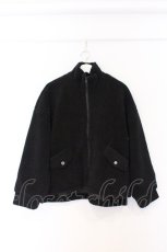 画像1: NieR Clothing / ボアブルゾン F ブラック O-26-03-13-023-PU-CO-OW-ZT526 (1)