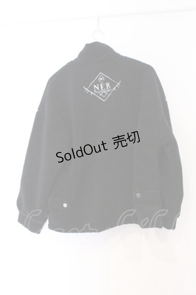 画像2: NieR Clothing / ボアブルゾン F ブラック O-26-03-13-023-PU-CO-OW-ZT526 (2)