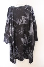 画像3: NieR Clothing / 転写ptハーフZIPプルオーバー F ブラック×ロゴプリント O-26-03-13-026-PU-TO-OW-ZT526 (3)