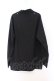 画像3: NieR Clothing / ハトメデザインプルオーバー F ブラック O-26-03-13-029-PU-TO-OW-OS (3)
