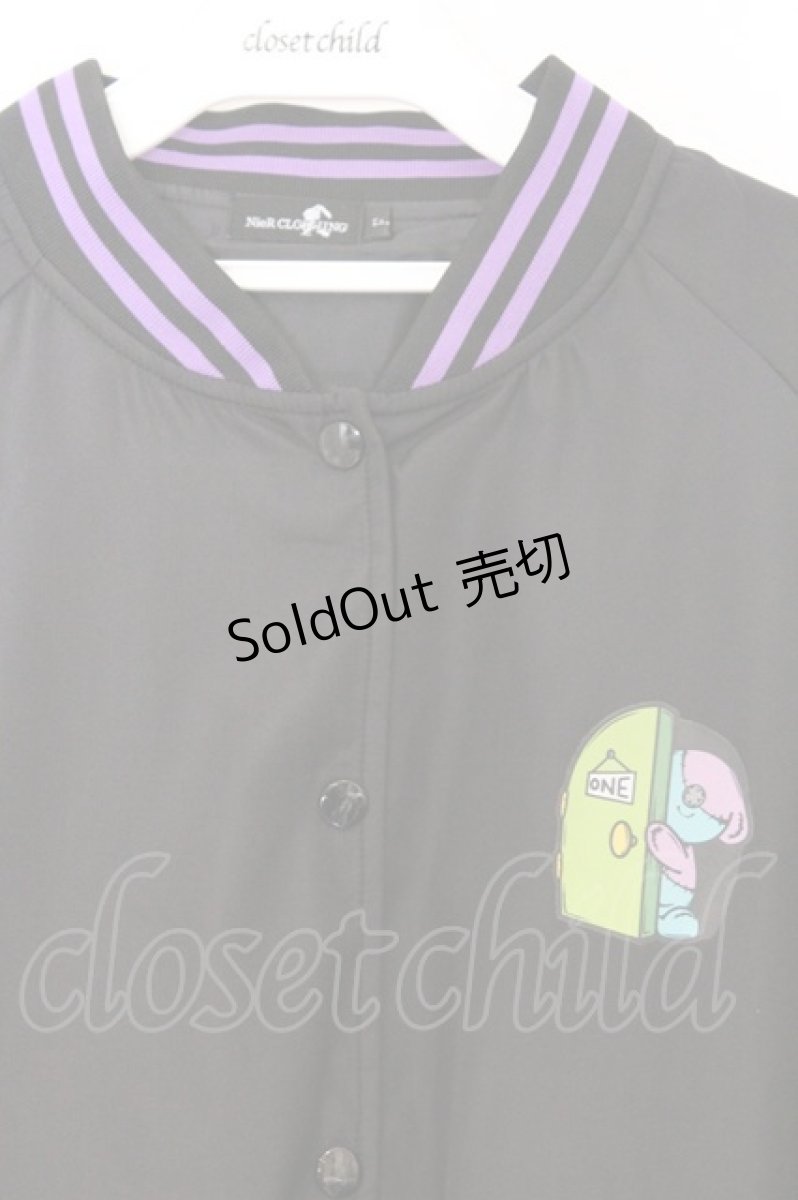 画像2: NieR Clothing / キャラptブルゾンジャケット F ブラック（ONE君） O-26-03-13-030-PU-JA-OW-OS (2)