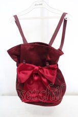 画像1: Maison de FLEUR / Liane 巾着リボンリュック  ワイン O-26-03-14-023-LO-BG-OW-ZTK046 (1)