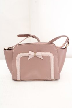 画像1: m petit by misako / AMリボンヨコショルダーバッグ  ピンク O-26-03-14-025-LO-BG-OW-OS