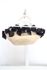 画像3: axes femme / リボン使いカゴバッグ  ナチュラル×クロ O-26-03-14-029-AX-BG-OW-ZTK038 (3)