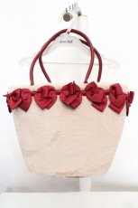 画像1: m petit by misako / AM*NIリボンFバッグ  アカ O-26-03-14-031-LO-BG-OW-ZTK051 (1)