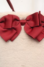 画像2: m petit by misako / AM*NIリボンFバッグ  アカ O-26-03-14-031-LO-BG-OW-ZTK051 (2)