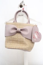 画像1: m petit by misako / チャーム付き2WAYバッグ  ラベンダー O-26-03-14-035-LO-BG-OW-ZT308 (1)