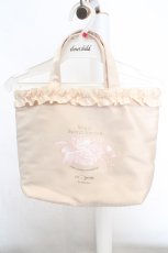 画像1: m petit by misako / NINA’Sコラボプリントトートバッグ  アイボリー O-26-03-14-036-LO-BG-OW-ZTK031 (1)