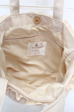 画像4: m petit by misako / NINA’Sコラボプリントトートバッグ  アイボリー O-26-03-14-036-LO-BG-OW-OS