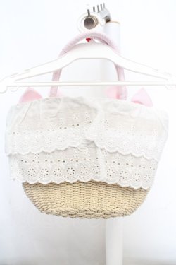 画像3: axes femme kawaii / いちごあみぐるみ付カゴバッグ  ピンク O-26-03-14-037-AX-BG-OW-OS