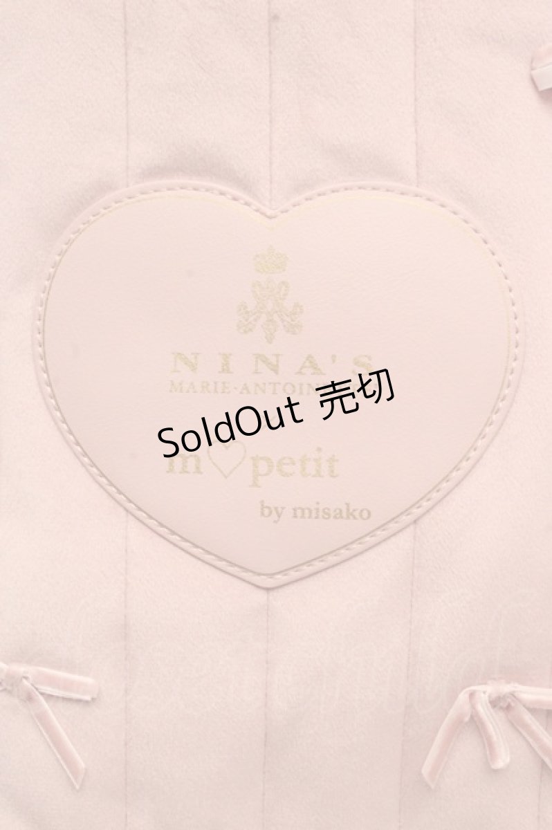 画像2: m petit by misako / NINA'Sコラボベロアリボン2wayバッグ  ピンク O-26-03-14-038-LO-BG-OW-ZT0316P (2)
