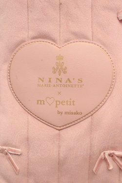 画像2: m petit by misako / NINA'Sコラボベロアリボン2wayバッグ  ピンク O-26-03-14-038-LO-BG-OW-OS