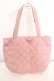 画像1: m petit by misako / リボンキルトトートバッグ  ピンク O-26-03-14-039-LO-BG-OW-OS (1)