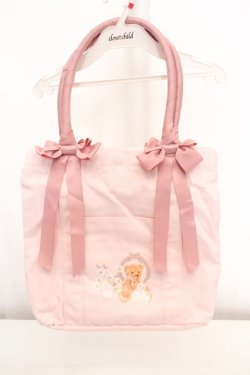 画像1: m petit by misako / TT*AM*キャンバストートバッグ  ピンク O-26-03-14-041-LO-BG-OW-OS
