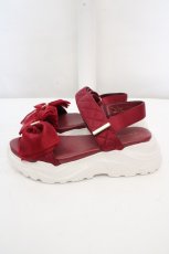 画像2: m petit by misako / AMシアーリボンサンダル L アカ O-26-03-14-045-LO-SH-OW-ZT0316P (2)