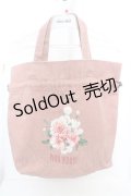 PINK HOUSE / ローズプリントキャンバスバッグ  ピンク O-26-03-14-005-LO-BG-IG-ZT274