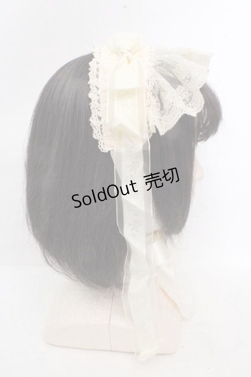 画像3: ALICE and the PIRATES / ロージィリボンヘッドドレス  アイボリー O-26-03-14-046-PA-AC-OW-OS (3)