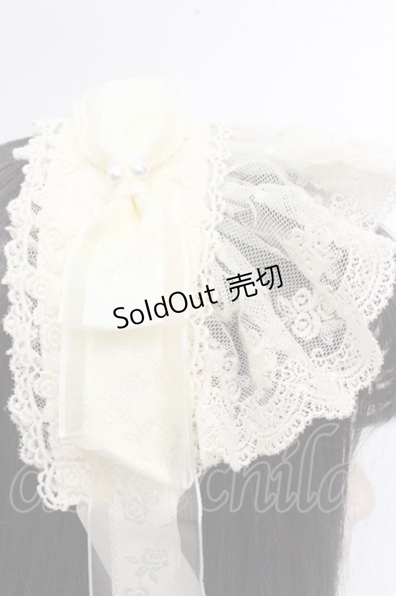 画像4: ALICE and the PIRATES / ロージィリボンヘッドドレス  アイボリー O-26-03-14-046-PA-AC-OW-OS (4)