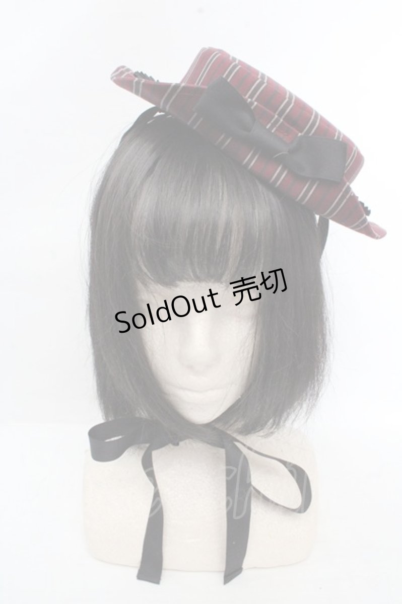 画像1: Victorian maiden / レジメンタルストライプキャノチェ  ワイン O-26-03-14-047-CL-AC-OW-OS (1)