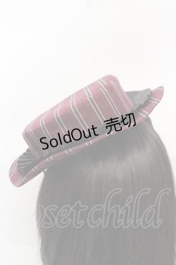 画像4: Victorian maiden / レジメンタルストライプキャノチェ  ワイン O-26-03-14-047-CL-AC-OW-OS