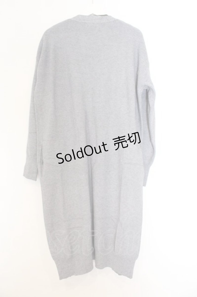 画像3: NieR Clothing / 超LONG丈GRAY KNIT CARDIGAN　カーディガン F グレー O-26-03-14-1003-PU-TO-OW-ZT484 (3)