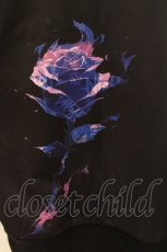 画像2: NieR Clothing / 転写ZIPパーカー  ブラック ローズブルー O-26-03-14-1037-PU-TO-IG-OS (2)