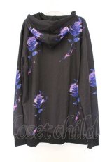 画像3: NieR Clothing / 転写ZIPパーカー  ブラック ローズブルー O-26-03-14-1037-PU-TO-IG-OS (3)