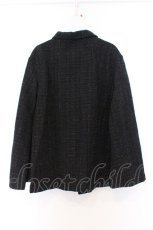 画像3: NieR Clothing / ラメツイードフレア袖ハーフコート  ブラック O-26-03-14-1039-PU-JA-IG-ZTC066 (3)