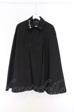 画像1: NieR Clothing / 高品質CAPE COAT コート  ブラック O-26-03-14-1040-PU-JA-IG-ZTC066 (1)