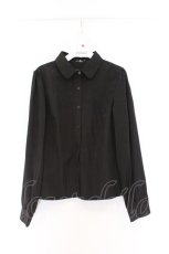画像1: NieR Clothing / 丸襟ブラウス  ブラック O-26-03-14-1041-PU-BL-IG-OS (1)