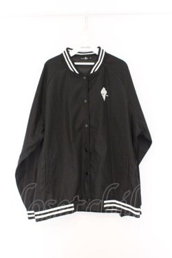 画像1: NieR Clothing /OUSON JACKET  ブラック×ホワイト O-26-03-14-1042-PU-JA-IG-OS