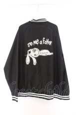 画像3: NieR Clothing /OUSON JACKET  ブラック×ホワイト O-26-03-14-1042-PU-JA-IG-OS (3)