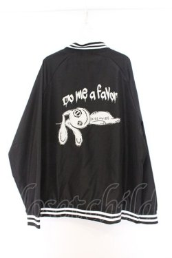 画像3: NieR Clothing /OUSON JACKET  ブラック×ホワイト O-26-03-14-1042-PU-JA-IG-OS