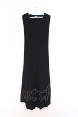 画像1: NieR Clothing / NO SLEEVE RIB KNIT ワンピース  ブラック O-26-03-14-1043-PU-OP-IG-OS (1)