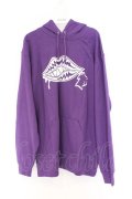 NieR Clothing / プリントパーカー  パープル リッププリント O-26-03-14-1044-PU-TO-IG-OS