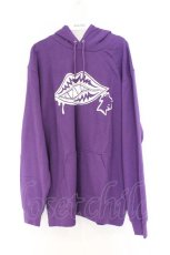 画像1: NieR Clothing / プリントパーカー  パープル リッププリント O-26-03-14-1044-PU-TO-IG-ZT551 (1)